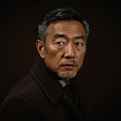 演员周深河肖像